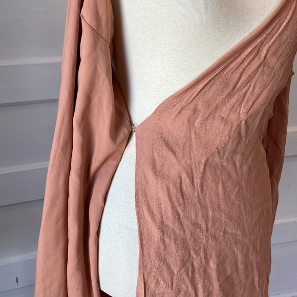 Lovers + Friends Love Letter Tan Wrap Dress, Size S - Picture 11 of 14